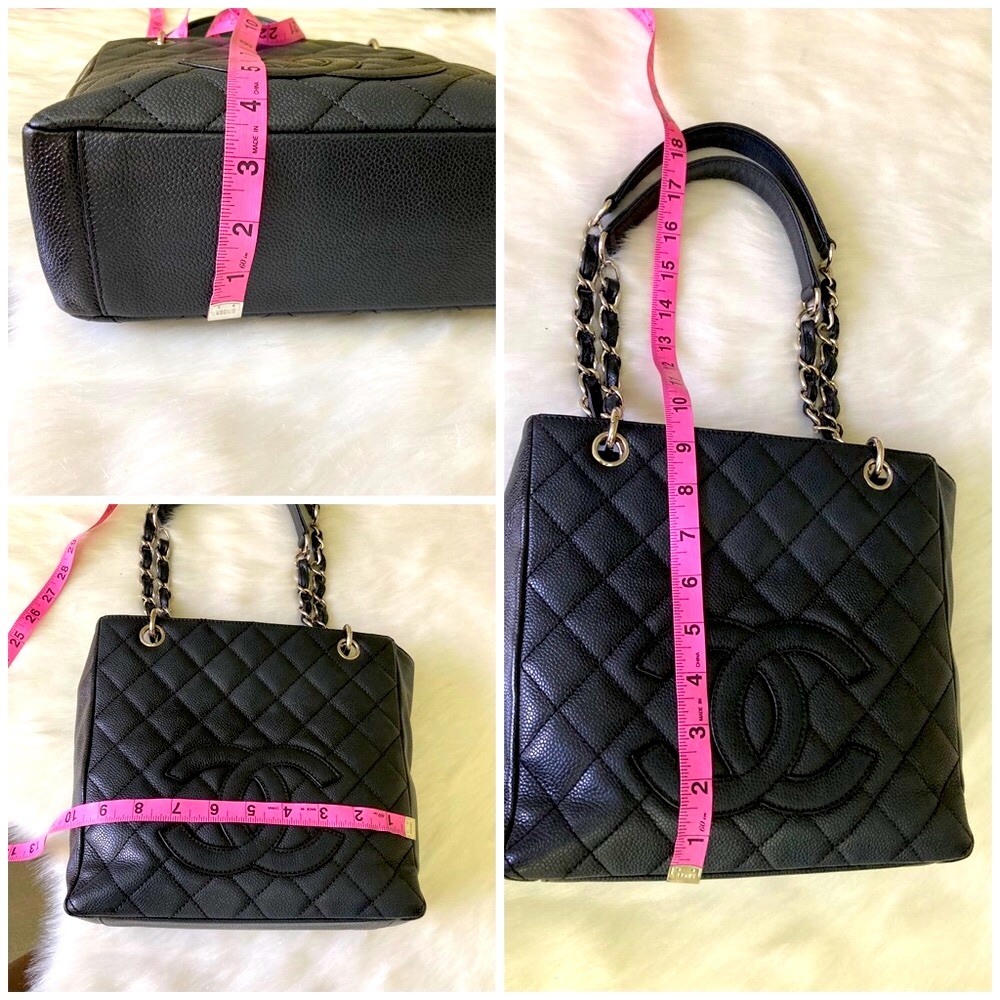 Auth Chanel Caviar Petite Shopper Tote Bag - Picture 13 of 17